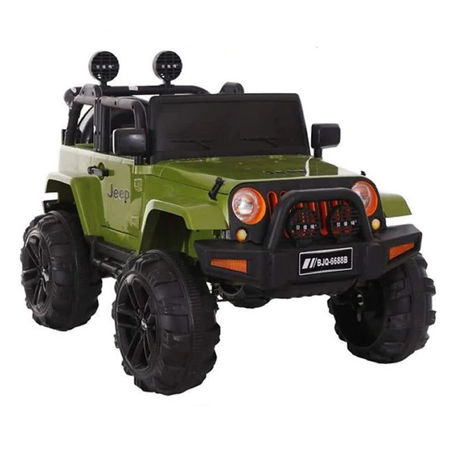 Electric Kids Jeep Wrangler Ride On Toy Green - Electric Ride on Cars ...